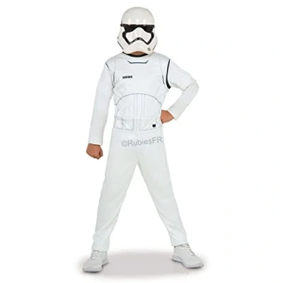 Afbeelding van Rubies Officiële Star Wars Stormtrooper instapkostuum 7 8 jaar