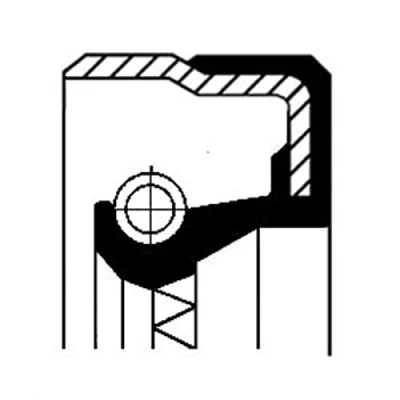 Afbeelding van CORTECO 01018323B O ring FPM (Fluor Kautschuk)