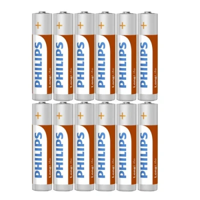 Afbeelding van Philips Longlife Zink Batterijen AAA 12 stuks