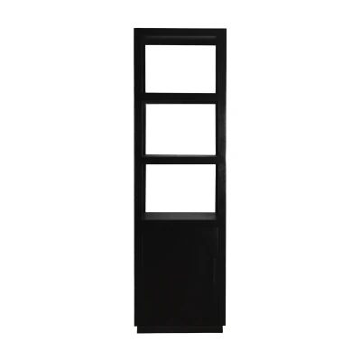 Afbeelding van Jaxx wandkast 60 cm hout zwart