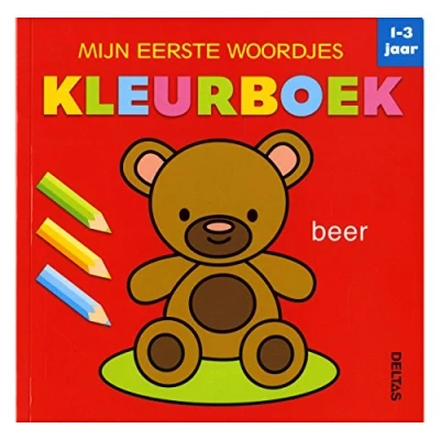 Afbeelding van Kleurboek Deltas mijn eerste woordjes 1 3 jaar