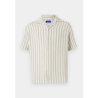 Afbeelding van Jack &amp; Jones Jorcoba Stripe Resort Shirt Overhemd, Heren, Maat: XL, Cedar