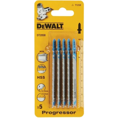 Afbeelding van DeWalt DT2058 HSS Decoupeerzaagblad Progressor 1.2 2.6mm tandafstand Metaal (5st)