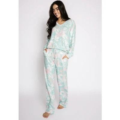 Afbeelding van PJ Salvage Party Pyjamabroek, Dames, Maat: Large, Aqua