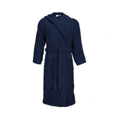 Afbeelding van The One Badjas met capuchon 420 gram Donker blauw L/XL