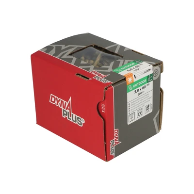 Afbeelding van Dynaplus vlonderschroef 5x60 platkop 60 graden outdoor T25 (Per 200 stuks)