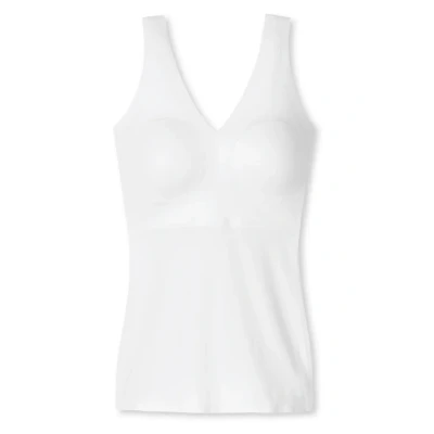 Afbeelding van SCHIESSER Invisible Soft dames singlet met uitneembare cups wit Maat: 36