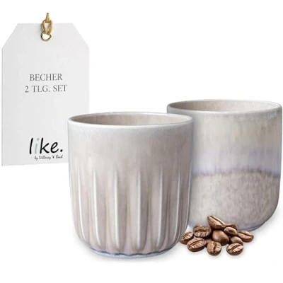Afbeelding van Villeroy &amp; Boch Perlemor Coral Sand Starterset Beker Set 4 delig