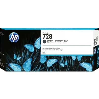 Afbeelding van HP 728 (F9J68A) Inktcartridge Mat zwart