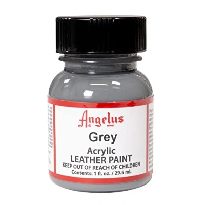 Afbeelding van Angelus Leather Acrylic Paint textielverf voor leren stoffen acrylbasis Grey 29,5ml