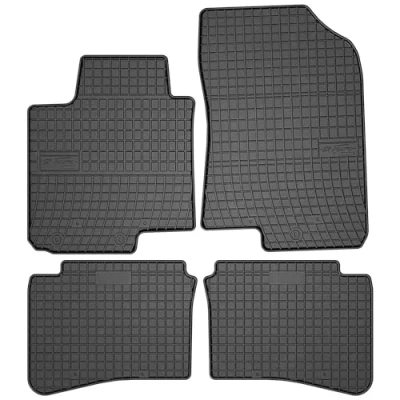 Afbeelding van M MOTOS Rubberen vloermat voor Hyundai i20 III sinds 2020, verbeter je reiscomfort met de zwarte antislip automat alle weersomstandigheden, bescherming tegen vuil.