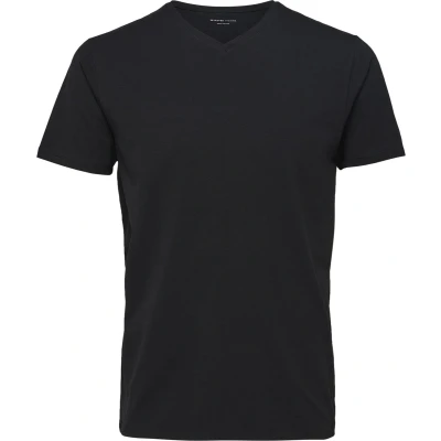 Afbeelding van Selected Homme Tshirt basic, Heren, Maat: Medium, Black