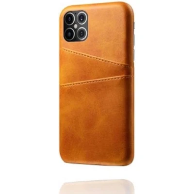 Afbeelding van Casecentive Leren Wallet back case iPhone 12 Pro Max Tan