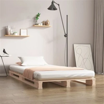 Afbeelding van vidaXL Palletbed massief grenenhout 100x200 cm