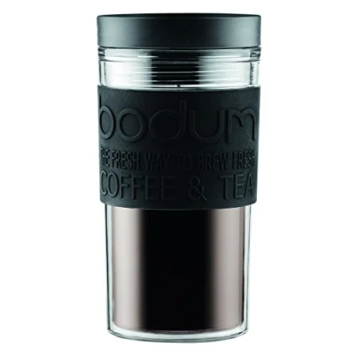 Image de Travel mug en plastique avec bouchon à vis Bodum 0,35 L Noir