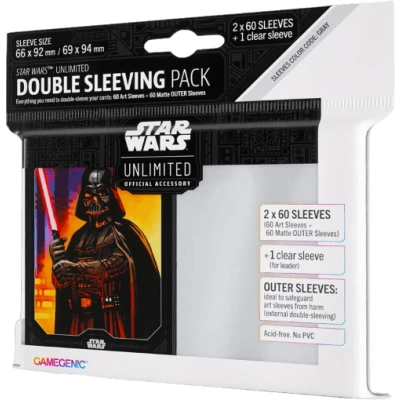 Afbeelding van Gamegenic Star Wars: Unlimited Double Sleeving Pack: Darth Vader (60 stuks)
