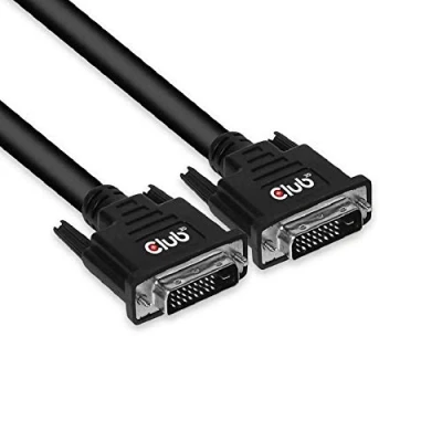 Image de Club 3D Câble DVI liaison double D (M) pour 10 m vis moletées contacts flashés d&#039;or