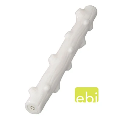 Afbeelding van Ebi Speelgoed Voor Dieren Hond Rubber Stok Met Vanille Smaak 30,50cm Wit 1st