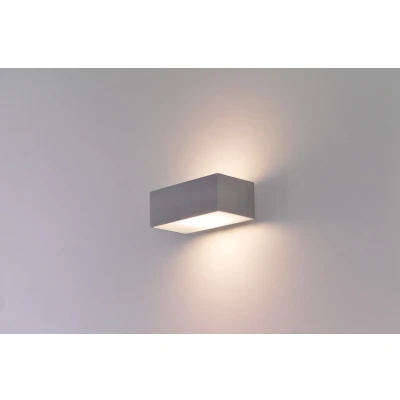 Afbeelding van Wandlamp strak alu LED