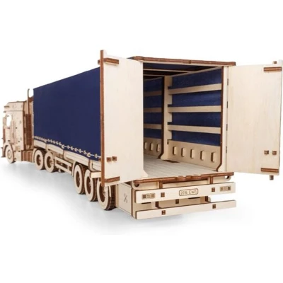 Afbeelding van 3D Houten Puzzel Tilt Semitrailer for Truck Road King, Eco Wood Art, 3250, 57,4x12,3x17,1cm