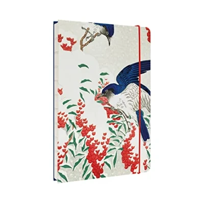 Afbeelding van Kokonote Notitieboek, A5, Japanse kunst, gestippeld, harde kaft, ingenaaide binding, notebook, bullet journal, notitieboek
