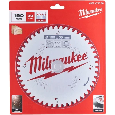 Afbeelding van MILWAUKEE 4932471380 cirkelzaagblad P W 190 x 30 2.1 mm, 48ATB