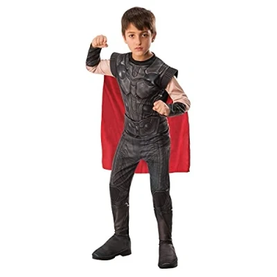 Afbeelding van Rubies Strijder (Oudheid) Kostuum Thor Jongen Rood, Bruin, Zwart Maat 116 Carnavalskleding Verkleedkleding