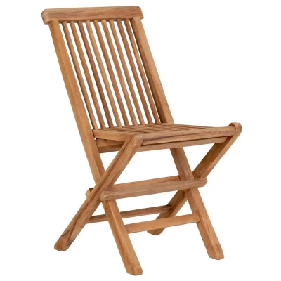 Afbeelding van House Nordic De Toledo Teak Tuinstoel kinderstoel set van 2