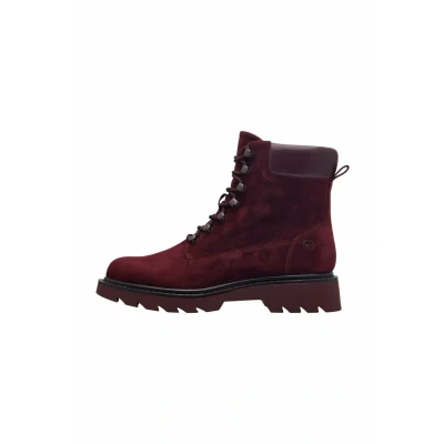 Afbeelding van Tamaris Veterboots, Dames, Maat: 40, Merlot Leer en imitatieleer