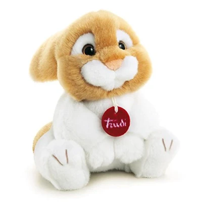 Afbeelding van Trudi Classic knuffel Konijn Oliviero 20 cm Hoge kwaliteit pluche Knuffeldier voor jongens en meisjes Wit Beige 15x20x18 maat S