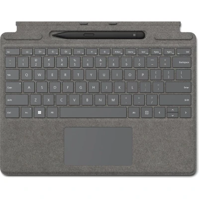 Afbeelding van Microsoft Surface Pro Signature Keyboard w/ Slim Pen 2 Zwitsers Cover port Platina