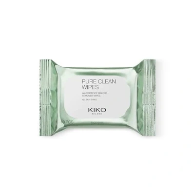 Image de KIKO Milano Pure Clean Wipes Mini, Lingettes Démaquillantes Visage, Contour Des Yeux Et Lèvres Au Format Mini