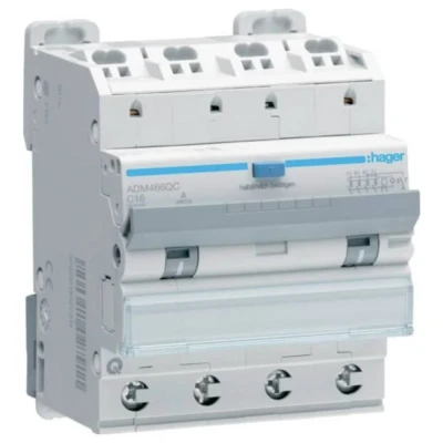 Afbeelding van Hager ADM466QC Aardlekschakelaar/zekeringautomaat 230 V, 400 V