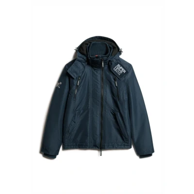 Afbeelding van Superdry Hooded Mountain Outdoorjas, Heren, Maat: Large, Eclipse navy