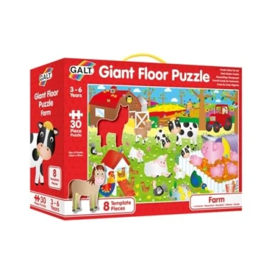 Afbeelding van Galt Toys, Giant Floor Puzzel Farm, Puzzels voor kinderen, leeftijden 3 jaar ouder