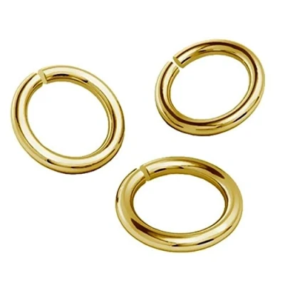 Afbeelding van My Bead 3 stuks Ø 5 mm open ringen 925 sterling zilver dubbel verguld voor doe het zelf sieraden maken