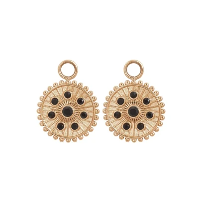 Afbeelding van Midnight Black Diamond iXXXi Hoop Charms Rosé