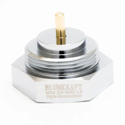 Afbeelding van BLUMKRAFT Radiatoradapter, aansluiting ROSSWEINER M33 x 2 op M30 1,5 voor thermostaat/thermostaatkop stekker