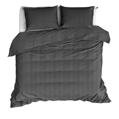 Afbeelding van De Witte Lietaer Zygo � dekbedovertrek tweepersoons 240x220 cm &amp; twee kussenslopen 60x70 ebony