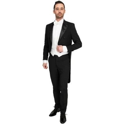 Afbeelding van Rokkostuum en Rokwit maat 54 met Slim fit Pasvorm Polyester Suitable Herenkleding