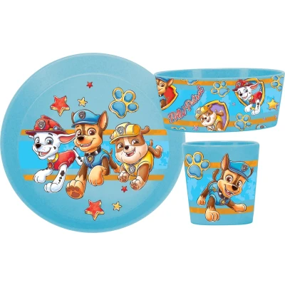 Afbeelding van Koziol Kinderservies Connect Paw Patrol Blauw 3 Delig