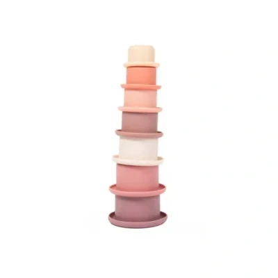 Afbeelding van Bo Jungle B Stacking Bath Lovely Pink Stapelbekers B900250
