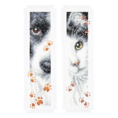 Afbeelding van Vervaco boekenlegger Dierenpootjes 2 st 0155651