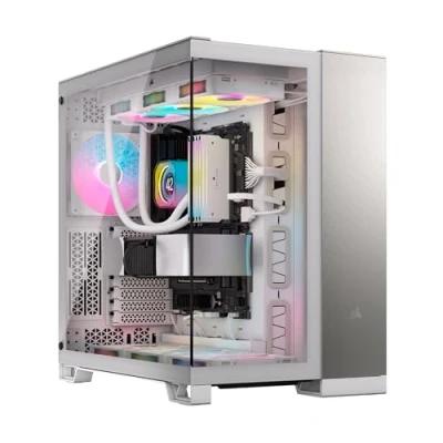 Afbeelding van CORSAIR Geh Midi 6500X (Tempered Glass) tower PC behuizing Grijs, Wit