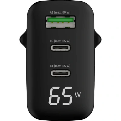 Afbeelding van Ansmann USB Ladegerät mit Display HC365PD 65W oplader 65 W Binnen Uitgangsstroom (max.) 3.25 A Aantal uitgangen: 3 x USB, C