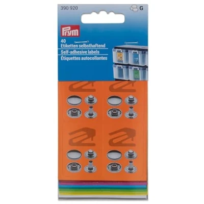 Afbeelding van Prym Vario 390920 gekleurde etiketten, meerkleurig, 40 x 30 mm