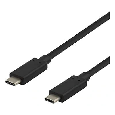 Afbeelding van Deltaco USB C naar Kabel Snellader 50cm Zwart