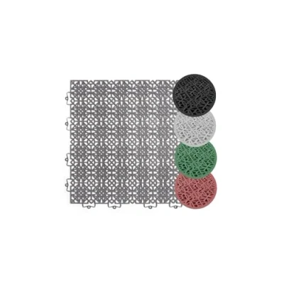 Afbeelding van andiamo Terra Sol Terrastegels met kliksysteem, kunststof panelen voor buiten, balkon, terras, balkonvloer, weerbestendig, plaat van