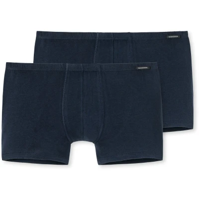 Afbeelding van Schiesser Essential Shorts 2 PACK Onderbroeken, Heren, Maat: Large, Dunkelblau