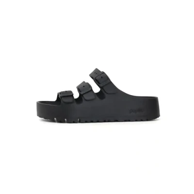 Afbeelding van Birkenstock Florida III FLEX Platform Pantoffels, Dames, Maat: 39, Black Kunststof